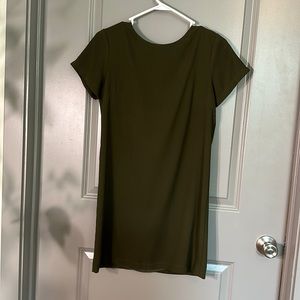 Lulus olive green shirt dress